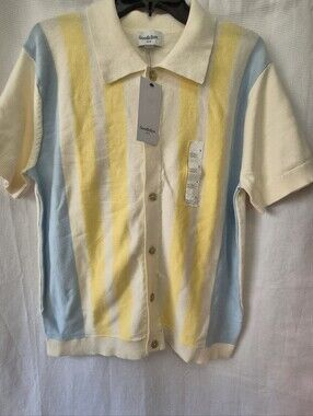 Goodfellow & Co Cream Short Sleeve Polo Shirt